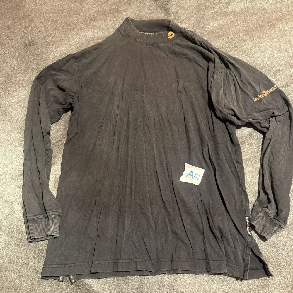 Taylormade Mens Long Sleeve Tshirt M Medium Black Long Sleeve Work Shirt